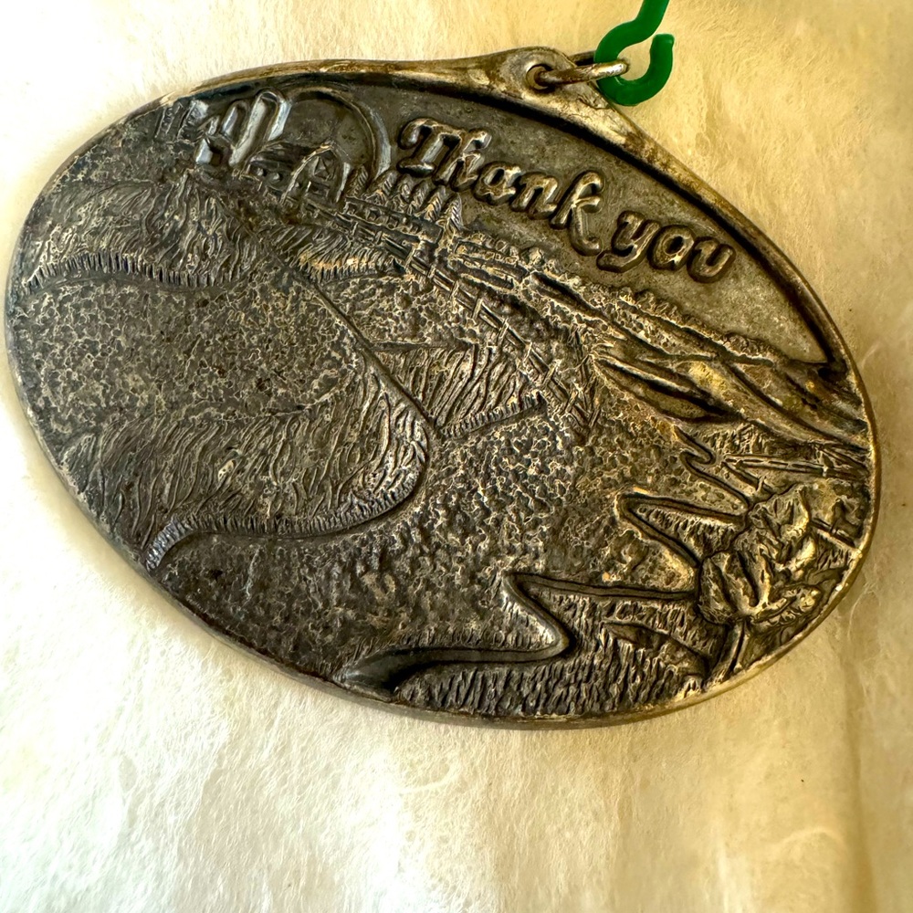 Pewter by Michael Ricker Conservation Award Gift 12-8-94 Ornament Hand Crafted